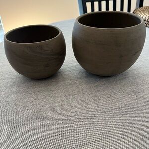 Spang Pottery Luna Sphere Ceramic Planter Set made in Germany